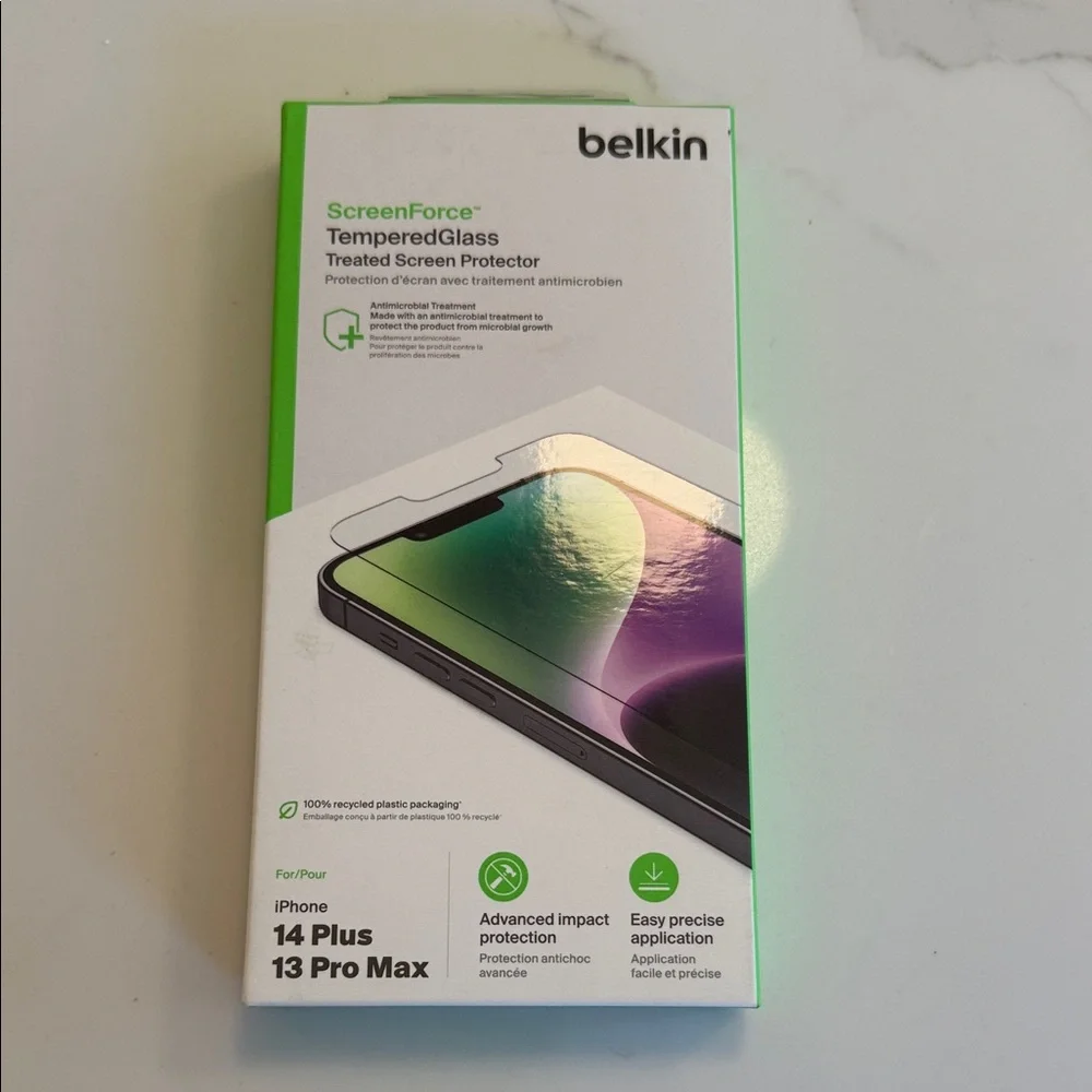 Belkin ScreenForce Tempered Glass Protector - new never used